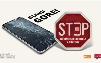 „GLAVU GORE! STOP KORIŠTENJU MOBITELA U PROMETU!“